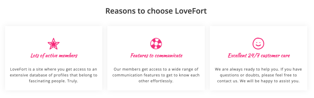 lovefort pros